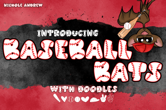 Baseball Bats Font: Playful Design Made Simple