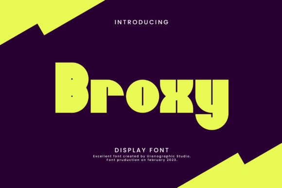 Broxy Font: Evaluating a Bold Display Typeface for High-Impact Design