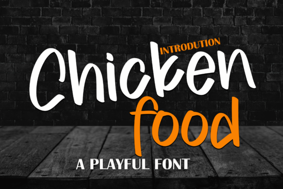 Chicken Food: Elevating Design with Timeless Calligraphic Charm