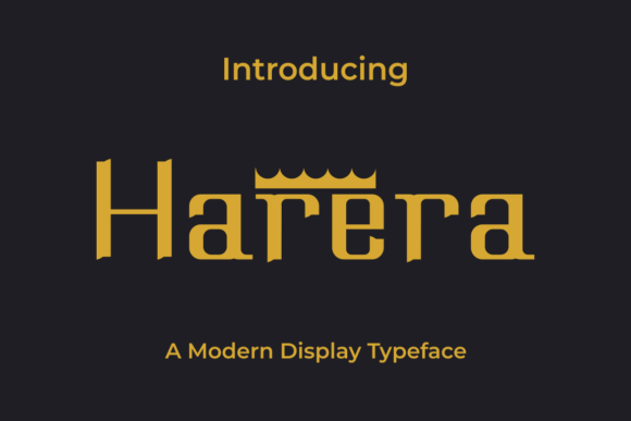 Harera: Elevating Your Design Projects with a Modern Display Font