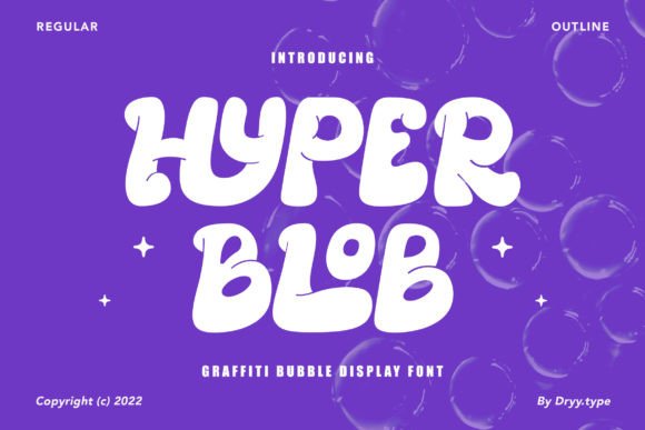 Hyper Blob: Bold, Playful Display Font