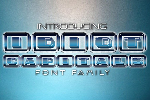 Idiot Capitals: Bold Display Typography