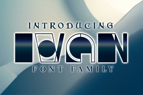 Ivan: The Abstract Font That Transforms Posters, Flyers, and T-Shirts
