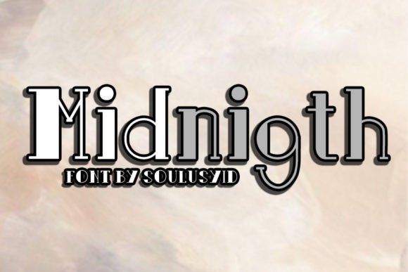 Midnigth Font: Bold Style for Headlines