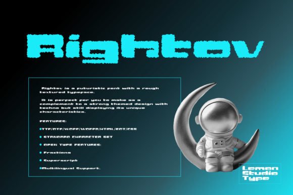 Rightov: The Futuristic Display Font Redefining Bold Typography