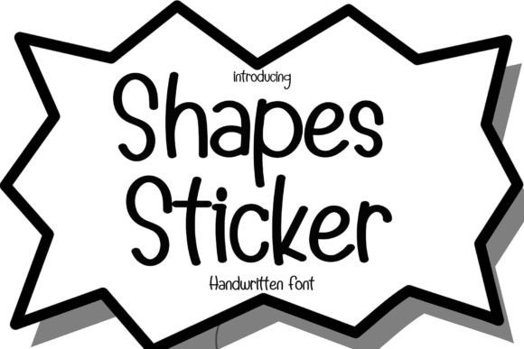 Shapes Sticker: Evaluating the Fit of a Delicate Handwritten Font for Modern Design