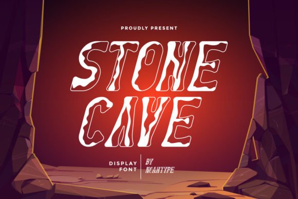 Stone Cave: The Playful Display Font for Bold Designs