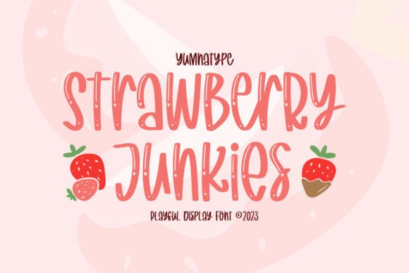 Strawberry Junkies: Elevating Brand Identity Through Strategic Display Typography