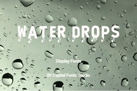 Water Drops: Elevating Digital Design with Liquid Typography