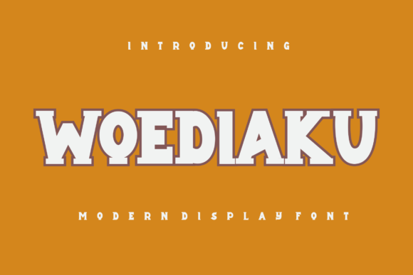 Woediaku: Breathing Life into Modern Display Typography